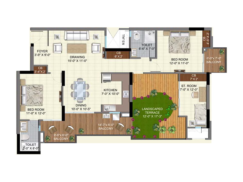 Omega Windsor Greens Floor plan